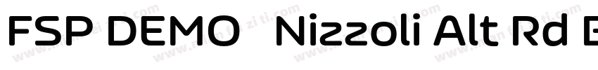 FSP DEMO   Nizzoli Alt Rd Black字体转换